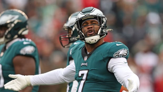 Eagles linebacker Haason Reddick had two sacks and a fumble recovery in the NFC championship against the 49ers.